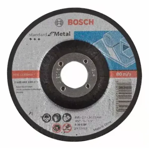 BOSCH 2608603159 / Rezací kotúč na kov / Priemer 115 x 22.23 mm / Šírka rezu 2.5 mm (2608603159)