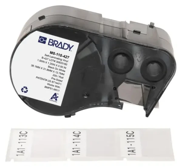 BRADY Etikety do tlačiarne štítkov / Etikety / Samolepiace / Pre M510, BMP51, BMP53, M511 (M5-115-427)