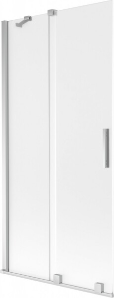 MEXEN/S - Velar dvojkrídlová posuvná vaňová zástena 90 x 150, dekor, chróm 896-090-000-31-01