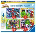 Ravensburger Spidey a jeho úžasní priatelia 4 v 1 - 12+16+20+24 dielikov