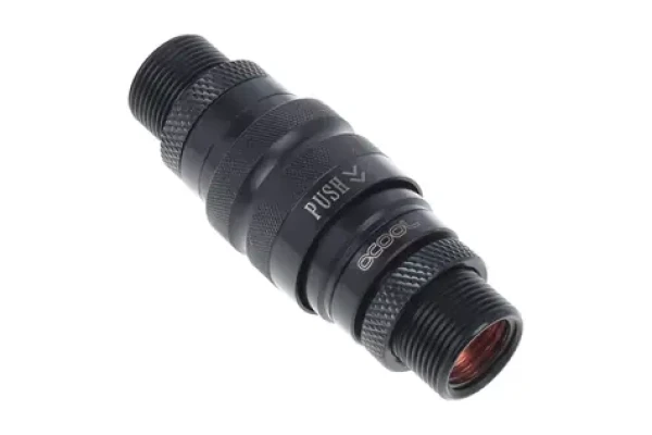 Alphacool Rýchlospojka s dvojitým skrutkovacím spojením čierna / G1/4 (17368)