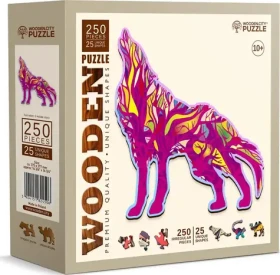 Wooden City Drevené puzzle Vyjatý vlk