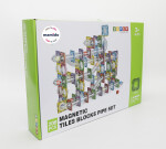 Mamido Mamido Farebná magnetická stavebnica guľôčková dráha 208 dielov MT1466