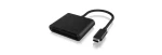 Icy Box IB-CR301-C3 čierna / externá čítačka pamäťových kariet / USB 3.0 C (IB-CR301-C3)