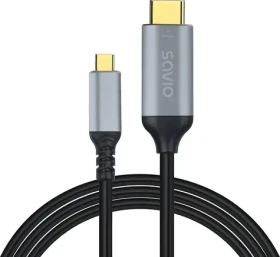 Savio CL-184 medená / Kábel USB-C - HDMI / 3 m / HDMI 2.0b (SAVKABELCL-184)
