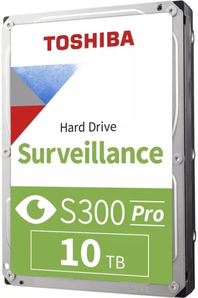 Toshiba Toshiba S300 Pro Surveillance disk twardy 10 TB 7200 RPM 512 MB 3.5" Serial ATA III