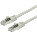 Value 21.99.0705 RJ45 sieťové káble, prepojovacie káble CAT 6 S/FTP 5.00 m sivá dvojžilový tienený, bez halogénov, samozhášavý 1 ks; 21.99.0705
