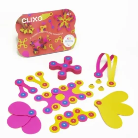 Clixo Crew Pink Yellow Magnetická stavebnica