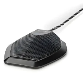 Nedis USB mikrofón / Stolný mikrofón / 360° snímanie hlasu / Dotykové stlmenie / USB / Vypínač (MICCU100BK)