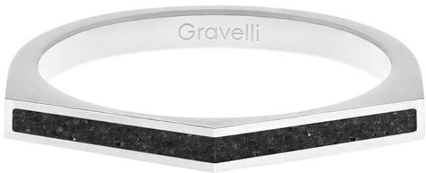 Gravelli Oceľový prsteň betónom Two Side oceľová antracitová GJRWSSA122 mm