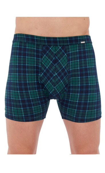 Pánske tmavozeleno-modré boxerky Cornette Prime 904/121 - Cornette XXL tmavě modrá-zelená