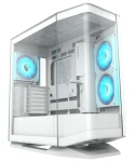 COUGAR FV270 biela / PC skriňa / E-ATX / ATX / micro-ATX / mini-ITX / RGB / priehľadná bočnica / bez zdroja (CGR-58M6W)