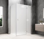 POLYSAN - GLOBE CHROME obdĺžniková sprchová zástena 1000x900, matné sklo, pravé GB1010-3315MRC