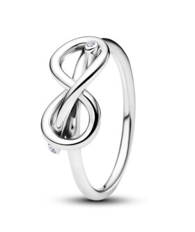 Pandora Strieborný prsteň Uzol nekonečna Moments 193759C01 54 mm