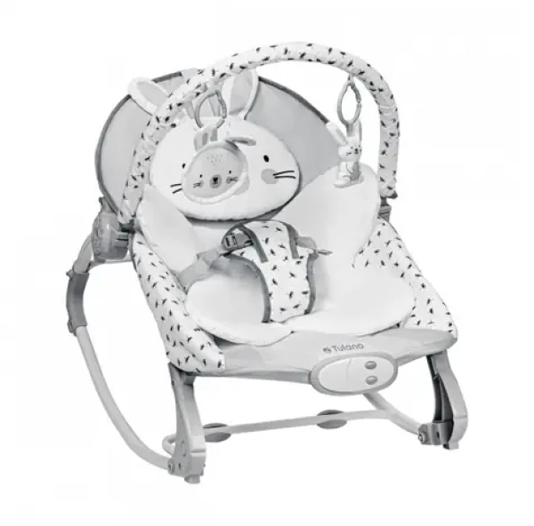 Tulano Cloe 35 Rabbit šedá / Hojdacie lehátko / od narodenia do 9 kg (TN-CLOE 35 RABBIT)