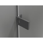 MEXEN/S - Lunar-F L sprchový kút skladacie dvere ľavá 95 x 70, transparent, grafit metal 836L-095-070-95-00-L