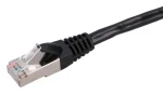 Extralink čierna / Patch kábel / Cat.5e / FTP / 2 m