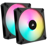 Corsair AF Elite Series RGB 140 mm čierna 2 ks / Fluid Dynamic Bearing / 500-1700 RPM / 89 CFM / 4-pin (CO-9050156-WW)