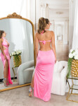 Sexy Neckdress Backless Strass Einheitsgroesse