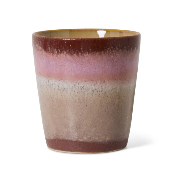 HK living Kameninový hrnek Coffee mug 70's Bloom 230 ml