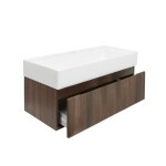 Kúpeľňová skrinka s umývadlom SAT Evolution 98x30x44,8 cm orech mat SATEVO100NAU2 SATEVO100NAU2