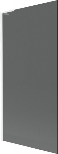 MEXEN/S - Next L vaňová zástena FIX 90 x 150, grafit, biela 895-090-000-03-40-20