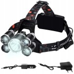 Iso Trade 16144 Čelovka LED ZOOM 5 x LED T6 CREE