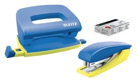 Leitz UrbanChic Set mini zošívačky a dierovačky modrá / Set mini zošívačky a dierovačky (55996032)