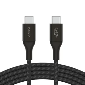 Belkin BOOST CHARGE kábel opletený USB-C na USB-C čierna / 240W / 1m (CAB015bt1MBK)