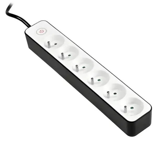 Tracer PowerGear ZEBRA / Predlžovací kábel / 6 zásuviek / 1,5 m / max. 2300 W (TRALIS46259)