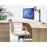 Manhattan 461580 1-násobný stolový držiak monitoru 43,2 cm (17) - 81,3 cm (32) otočný, výškovo nastaviteľný, sklápajúci, nakláňací; 461580