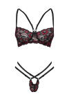 Dámsky erotický set Rosalinda - BEAUTY NIGHT FASHION černá S/M