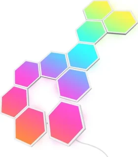 Govee Glide Hexa biela 10 ks / dekoratívne LED osvetlenie / Wi-Fi / RGBIC (B6061301)