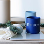 DESIGN LETTERS Porcelánový hrnček Blue/Let It Snow 300 ml