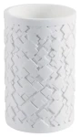 Spirella AGDA kelímok na zubné kefky biely / Polyresin / 7,3 x 11,6 cm