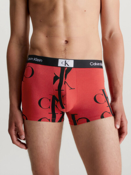 Pánske boxerky 000NB3403A GNP červené s potlačou - Calvin Klein L