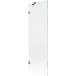 MEXEN/S - Lunar vaňová zástena FIX 60 x 150, transparent, meď kartáčovaná 897-060-000-65-00