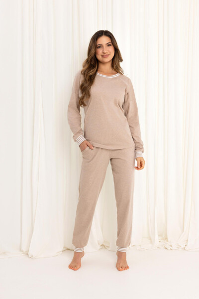 DÁMSKE PYŽAMO 718 J/25 Béžová XL