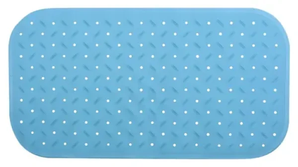 MSV CLASS Premium nebesky modrá / Protišmyková podložka do vane / SBS kaučuk / 36 x 65 cm