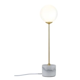 Paulmann Neordic Moa 79661 stolná lampa LED G9 10 W mramorová, biela, zlatá; 79661