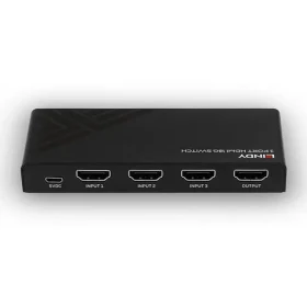 Lindy 3 Port HDMI 18G čierna / HDMI prepínač / 4K Ultra HD / HDCP 2.2 / diaľkové ovládanie (38232)