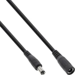 InLine DC predlžovací kábel čierna / Predlžovací kábel / DC 5,5x2,1 mm / 12 V / 11,6 A / 5 m (26905B)