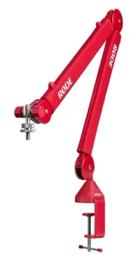 Rode PSA1+ červená / Stolné rameno pre mikrofón / paralelogramové pružiny / 360° otočenie / adaptér 3/8"-5/8" (PSA1PLUSRED)