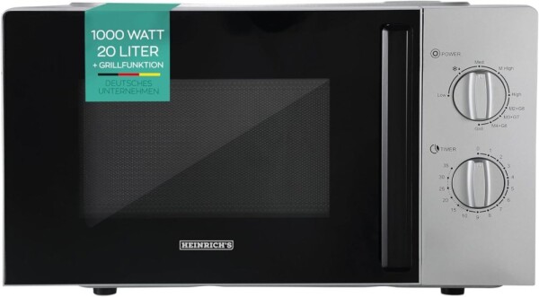 Heinrichs MIKROFALÓWKA HEINRICH'S HMW 8847 strieborná