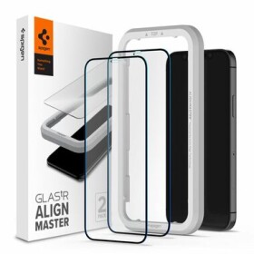 Spigen Glas tr AlignMaster FC Black 2 Pack ochranné sklo pre Apple iPhone 12 Pro Max čierna (AGL01792)
