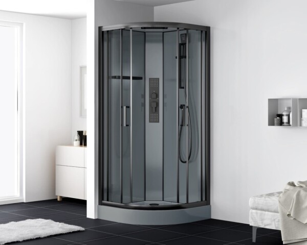 Sprchový box štvrťkruh 90x90 cm SAT SATBOXS90CT SATBOXS90CT