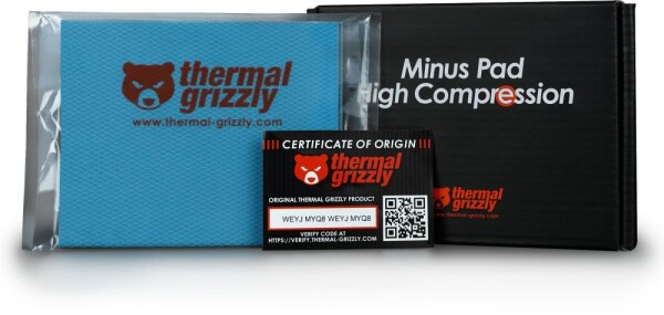Thermal Grizzly Thermal Grizzly Minus Pad High Compression - 120 x 100 x 5,0 mm, 2 Stück