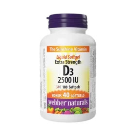 Webber Naturals D3 2500 UI 180 tbl (17444)