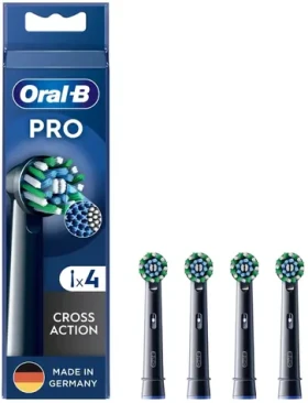 Oral-B 860236 Cross Black / Náhradná hlavica pre sonickú zubnú kefku / 4 ks (860236)