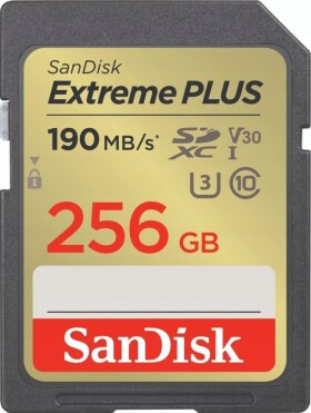 SanDisk Extreme PLUS 256GB SDXC 190MB/s UHS-I